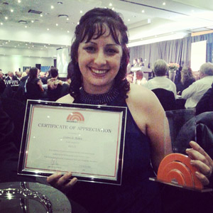 Lianie le Roux: Winner of the award for ethics